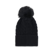 Black Fleece Wool BeanieBeanie Hat by Moncler Grenoble is made of extra fine wool yarn, ideal for ensuring warmth and comfort during the cold season. Distinguished by a refined braided knit with fineness 3, it is embellished with a matching pom-pom and co