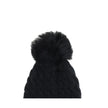 Black Fleece Wool BeanieBeanie Hat by Moncler Grenoble is made of extra fine wool yarn, ideal for ensuring warmth and comfort during the cold season. Distinguished by a refined braided knit with fineness 3, it is embellished with a matching pom-pom and co