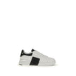 White Calf Leather Bos Taurus Athletic SneakersLow Top Hexagon Sneakers by Philipp Plein combine urban style and advanced technology in a bold, modern design. Made of nappa leather, they are embellished with a contrasting logo on the collar and the iconic
