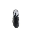 Black Calf Leather Bos Taurus Athletic SneakersLow Top Hexagon Sneakers by Philipp Plein combine urban style and advanced technology in a bold, modern design. Made of nappa leather, they are embellished with a contrasting logo on the collar and the iconic