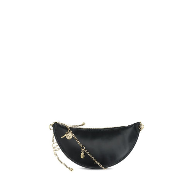 Black Lamb Ovis Aries Aries Shoulder BagIcons Shoulder Bag by Chloè combines contemporary elegance with the Maison’s iconic references in a rounded, padded silhouette. Made of soft smooth lambskin nappa leather, it is embellished with a gold chain with Ho