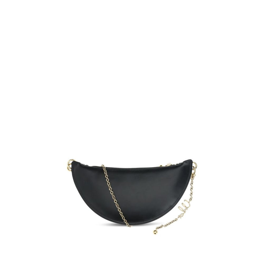 Black Lamb Ovis Aries Aries Shoulder BagIcons Shoulder Bag by Chloè combines contemporary elegance with the Maison’s iconic references in a rounded, padded silhouette. Made of soft smooth lambskin nappa leather, it is embellished with a gold chain with Ho