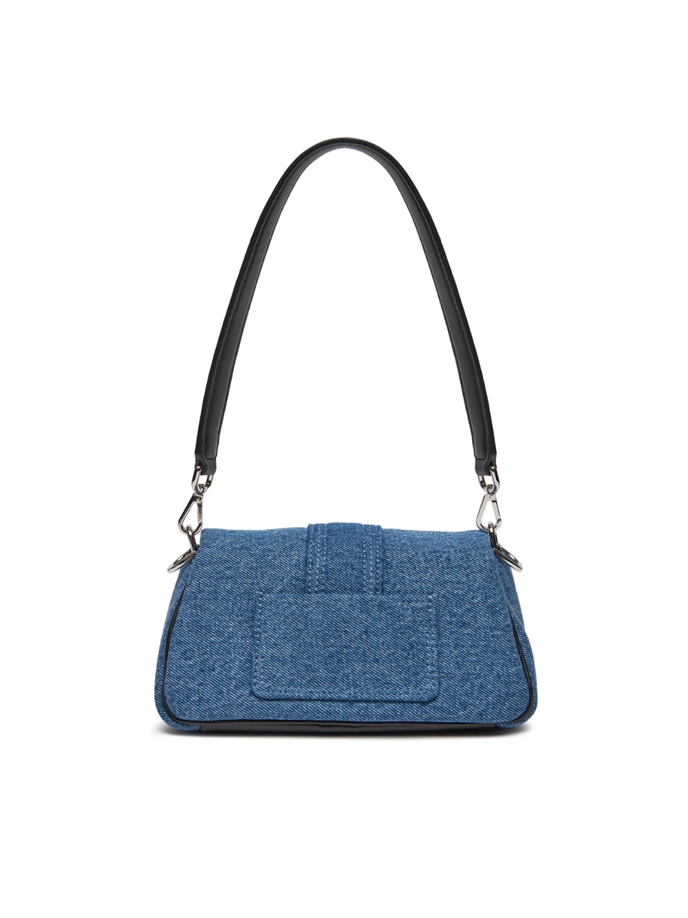 Denim Le Bambimou Petit HandbagJACQUEMUS Gorgeous brand new, 100% Authentic Jacquemus Denim Le Bambimou Petit Handbag. Model: 241BA388-3176 Color: Denim with Silver Hardware Material: Cotton and Leather – Adjustable shoulder strap – Small handle – Removab