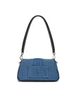 Denim Le Bambimou Petit HandbagJACQUEMUS Gorgeous brand new, 100% Authentic Jacquemus Denim Le Bambimou Petit Handbag. Model: 241BA388-3176 Color: Denim with Silver Hardware Material: Cotton and Leather – Adjustable shoulder strap – Small handle – Removab