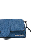 Denim Le Bambimou Petit HandbagJACQUEMUS Gorgeous brand new, 100% Authentic Jacquemus Denim Le Bambimou Petit Handbag. Model: 241BA388-3176 Color: Denim with Silver Hardware Material: Cotton and Leather – Adjustable shoulder strap – Small handle – Removab