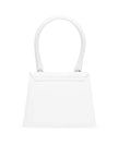 White Le Chiquito Moyen BagJACQUEMUS Gorgeous brand new, 100% Authentic Jacquemus Le Chiquito Moyen White Bag Model: 213BA002-3000-100 Color: White with Gold Hardware – Reinforced handle – Magnetic flap closure – Removable long shoulder strap – Inside poc