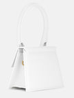 White Le Chiquito Moyen BagJACQUEMUS Gorgeous brand new, 100% Authentic Jacquemus Le Chiquito Moyen White Bag Model: 213BA002-3000-100 Color: White with Gold Hardware – Reinforced handle – Magnetic flap closure – Removable long shoulder strap – Inside poc