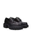 Black Leather Oxfords And DerbiesDescription: The product with MPN OMIF029LEA0011010 and code F79785 leather in black is a lace up and monkstrap designed by Off-White. It has features like back detail, back logo, side logo. Additional Info: Style: Casual