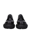 Black Leather Oxfords And DerbiesDescription: The product with MPN OMIF029LEA0011010 and code F79785 leather in black is a lace up and monkstrap designed by Off-White. It has features like back detail, back logo, side logo. Additional Info: Style: Casual