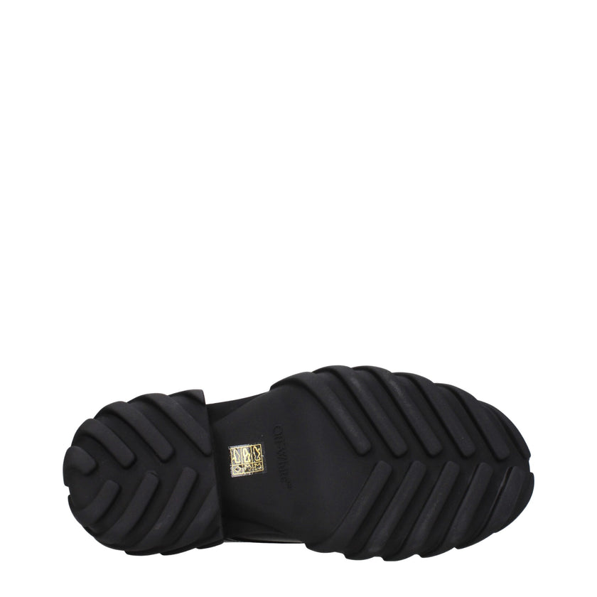 Black Leather Oxfords And DerbiesDescription: The product with MPN OMIF029LEA0011010 and code F79785 leather in black is a lace up and monkstrap designed by Off-White. It has features like back detail, back logo, side logo. Additional Info: Style: Casual