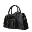 Black Leather HandbagDescription: The product with MPN CHC21WS450F43001 and code F84924 leather in black is a handbags designed by Chloé. It has features like intentionally distressed areas may vary, front logo, adjustable shoulder, removable shoulder.Bla