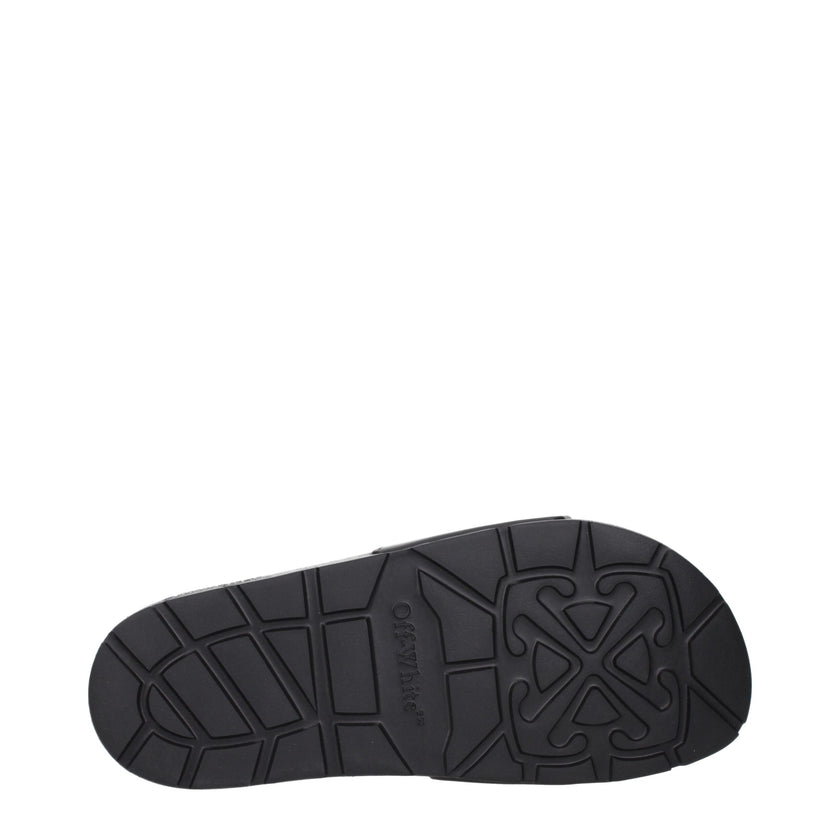 Black Cotton SlippersDescription: The product with MPN OWIU001MAT0011001 and code F84957 rubber in black is a slippers and clogs designed by Off-White. It has features like front logo.Black Cotton Slippers${tagsOff-WhiteAulae Black Cotton Slippers Off-Whi