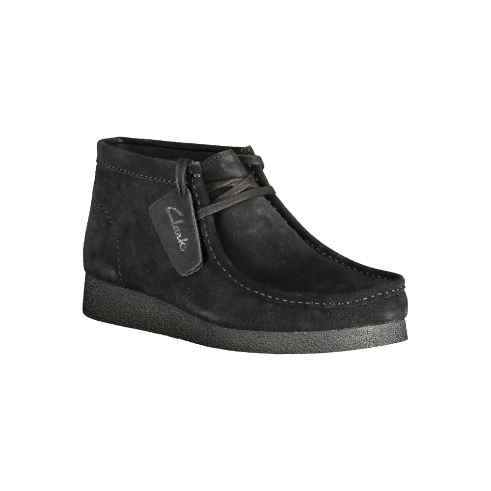 Nero Leather Sneakers with Removable Footbed by Clarks