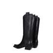 Black Leather High Heel BootsDescription: The product with MPN OWIE041LEA0011010 and code F78938 leather in black is a boots designed by Off-White. Additional Info: Style: Country Materials: Leather Shoe sole: Leather Heel height: 5 cm Shoe tip: Pointy to