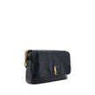 Black Lamb Ovis Aries Aries Shoulder BagLambskin Jamie Shoulder Bag by Saint Laurent, all-over padded design, front flap for snap-button closure, sliding chain strap with tassel detail, three-dimensional plaque with iconic gold-plated YSL logo appliqué on