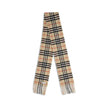 Beige Cashmere ScarfThin cashmere Check Scarf by Burberry is a refined and timeless accessory perfect for adding a touch of elegance to everyday looks. Rectangular in shape, it is made of pure cashmere for an extremely soft feel on contact with the skin.