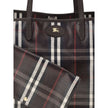 Multicolor Cotton Shoulder BagMedium Highlands Tote Bag by Burberry is a capacious and sophisticated model designed for everyday elegance. Crafted with clean lines and unlined construction, it features leather top handles and a snap-button closure for dis