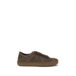 Brown Rubber Low Top SneakersDomino Sneakers by Fendi reinterpret urban style with refined details and high-quality materials. This low-top lace-up model is crafted in soft brown suede, with an elegant tone-on-tone metal FF side detail, enhanced by a ruth