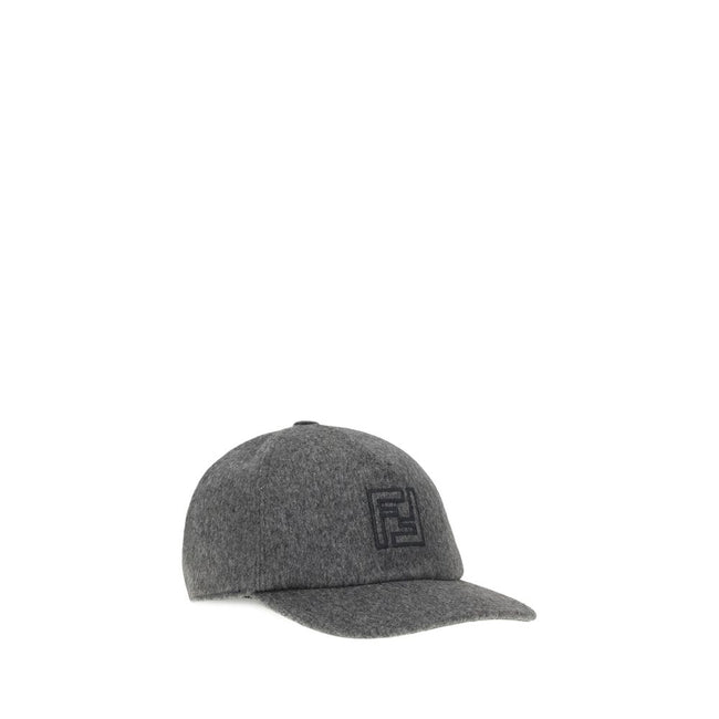 Gray Wool Cap (Baseball Hat)Wool Baseball Hat by Fendi is a sophisticated accessory that combines sporty style and fine materials. Made entirely of wool felt and cashmere, it features a semi-rigid visor that maintains shape without sacrificing comfort. Th