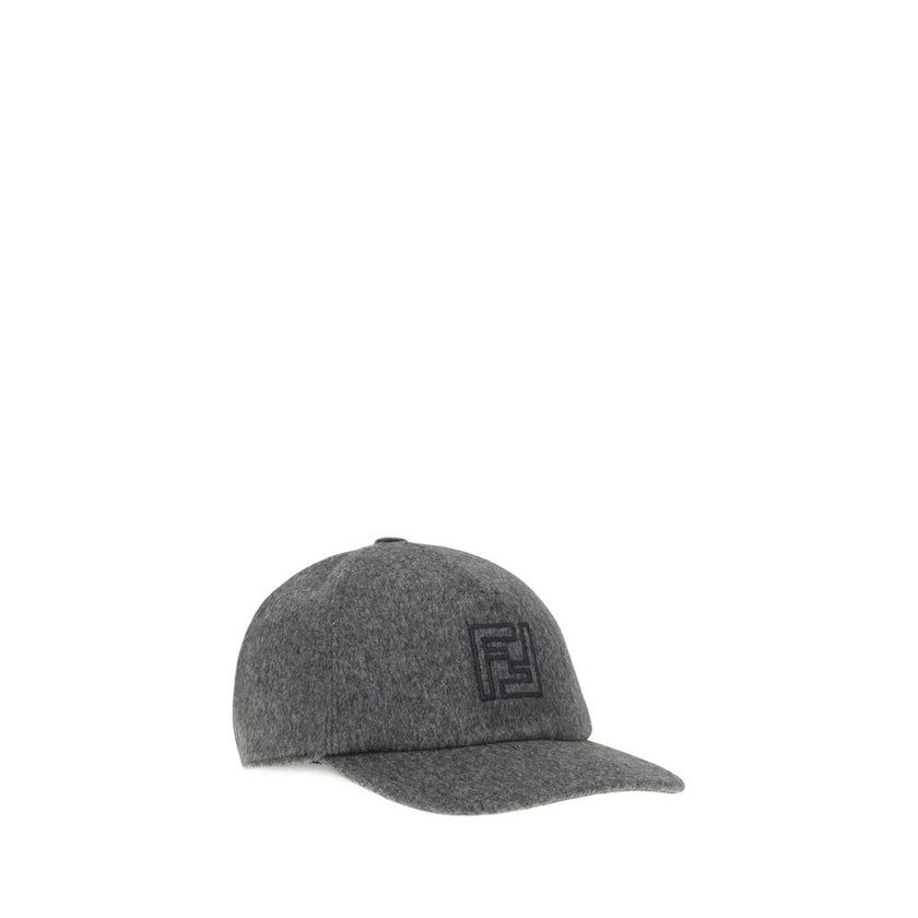 Gray Wool Cap (Baseball Hat)Wool Baseball Hat by Fendi is a sophisticated accessory that combines sporty style and fine materials. Made entirely of wool felt and cashmere, it features a semi-rigid visor that maintains shape without sacrificing comfort. Th