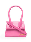 Pink Le Chiquito Moyen BagJACQUEMUS Gorgeous brand new, 100% Authentic Jacquemus Le Chiquito Moyen Pink Bag Model: 213BA002-3060-430 Color: Pink with Gold Hardware – Reinforced handle – Magnetic flap closure – Removable long shoulder strap – Inside pocket