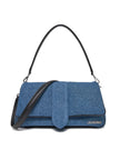 Denim Le Bambimou HandbagJACQUEMUS Gorgeous brand new, 100% Authentic Jacquemus Denim Le Bambimou Petit Handbag. Model: 241BA389-3176-330 Color: Denim with Silver Hardware Material: Cotton and Leather – Adjustable shoulder strap – Small handle – Removable