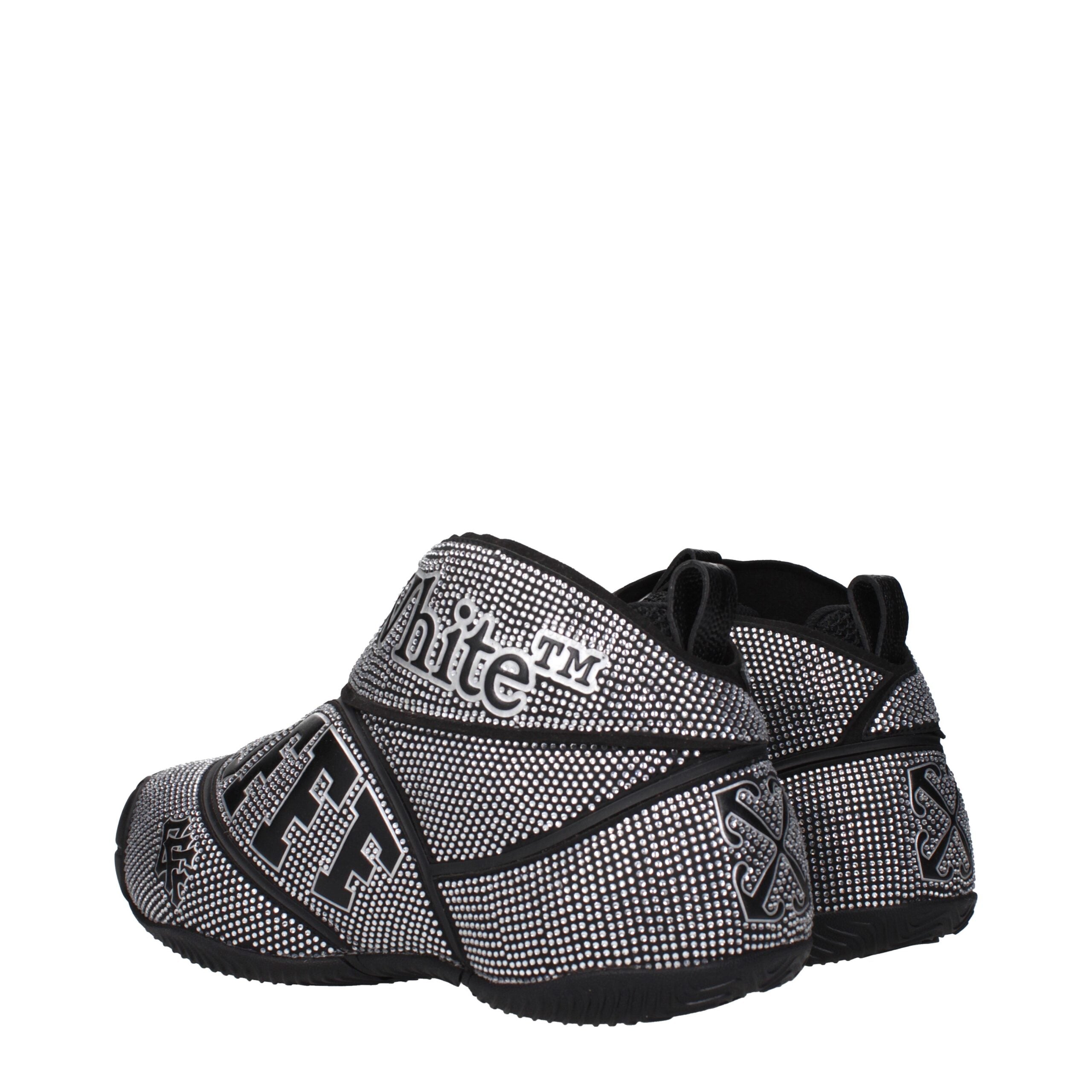 Black Cotton SneakersDescription: The product with MPN OMIA29GLEA001STRASS7210 and code F84968 rubber in black is a sneakers designed by Off-White. It has features like rhinestone, front logo, side logo.Black Cotton Sneakers${tagsOff-WhiteAulae Black Cott