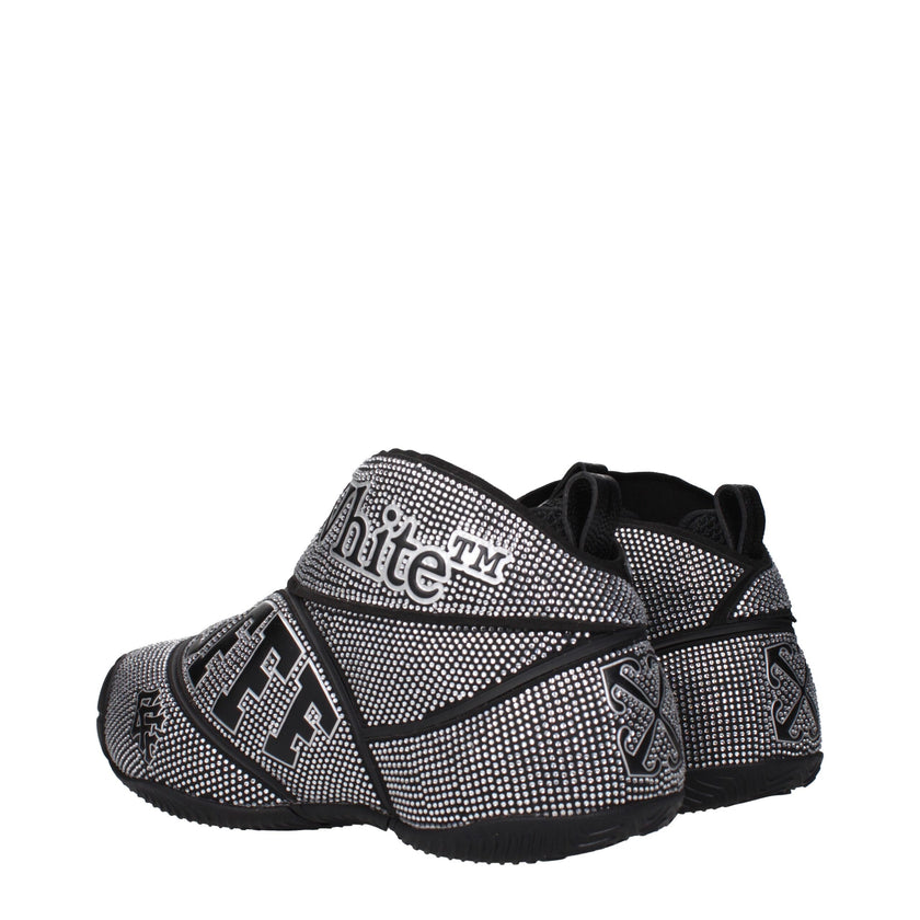 Black Cotton SneakersDescription: The product with MPN OMIA29GLEA001STRASS7210 and code F84968 rubber in black is a sneakers designed by Off-White. It has features like rhinestone, front logo, side logo.Black Cotton Sneakers${tagsOff-WhiteAulae Black Cott