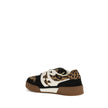 Brown Calf Leather Bos Taurus Athletic SneakersMatch Sneakers by Fendi reinterpret sporty style with a bold and sophisticated aesthetic. Crafted from fur-trimmed calfskin leather with a pony skin effect, they feature a Fendi Leo animal print in shades of