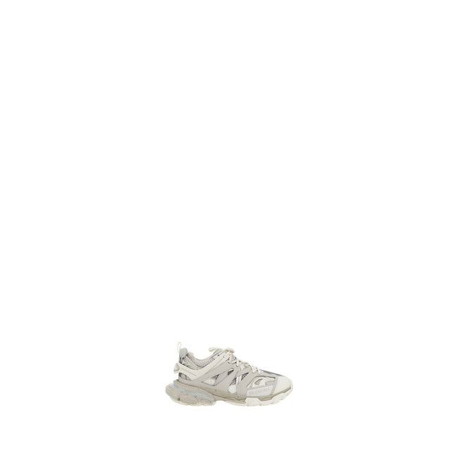 Track SneakersBalenciaga’s Track Sneakers feature a dynamic, contemporary design with a textured rubber sole for comfort and durability. The front lace-up closure ensures a secure fit, while the round toe gives a classic touch. Details such as the contras