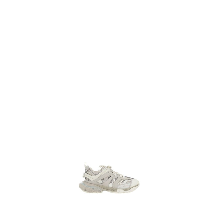 Track SneakersBalenciaga’s Track Sneakers feature a dynamic, contemporary design with a textured rubber sole for comfort and durability. The front lace-up closure ensures a secure fit, while the round toe gives a classic touch. Details such as the contras