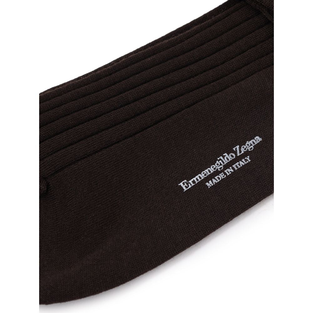 Braune Wollsocken 3er-Pack von Ermenegildo Zegna