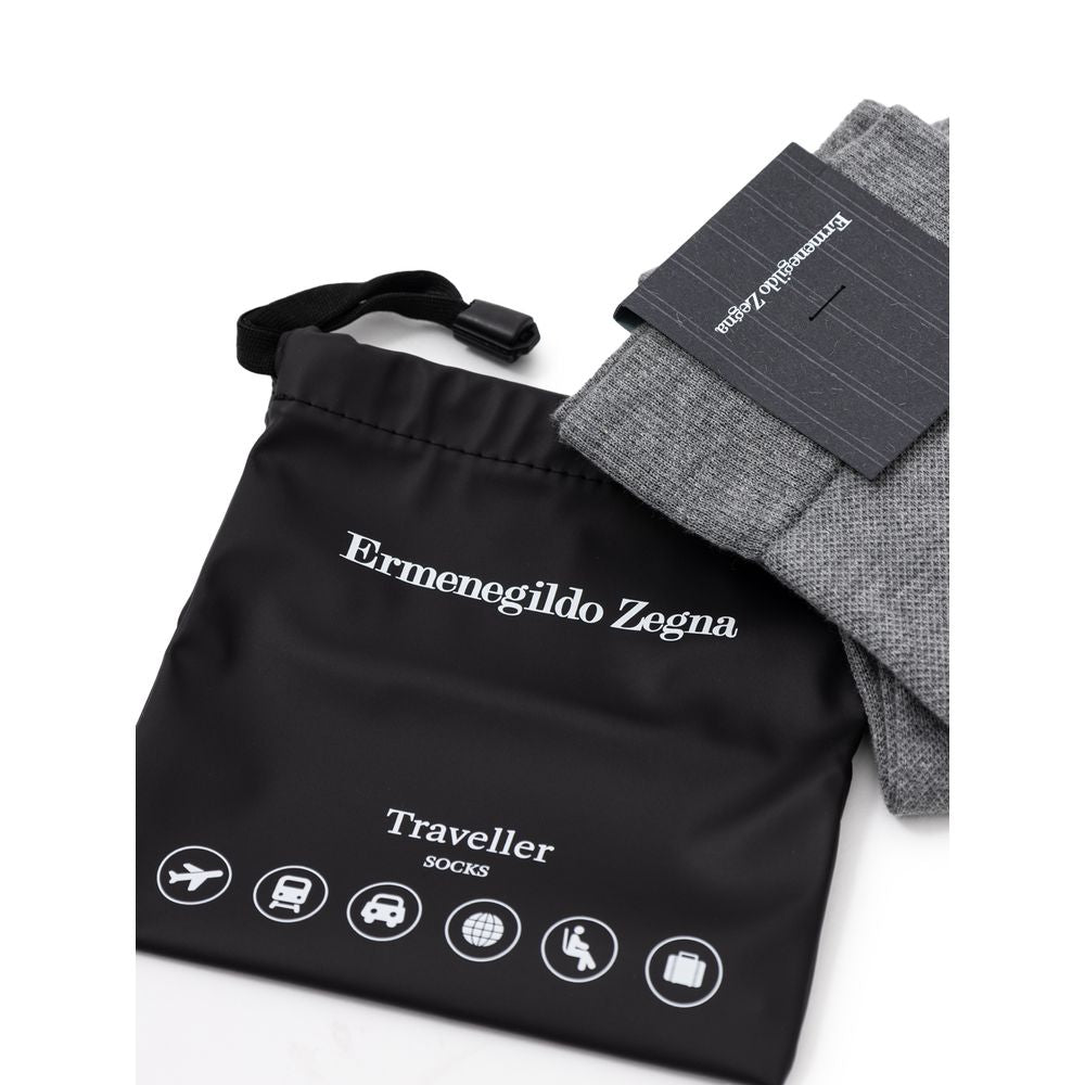 Graue Baumwollsocken 2er-Pack von Ermenegildo Zegna