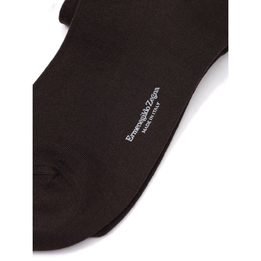 Braune Wollsocken 3er-Pack von Ermenegildo Zegna