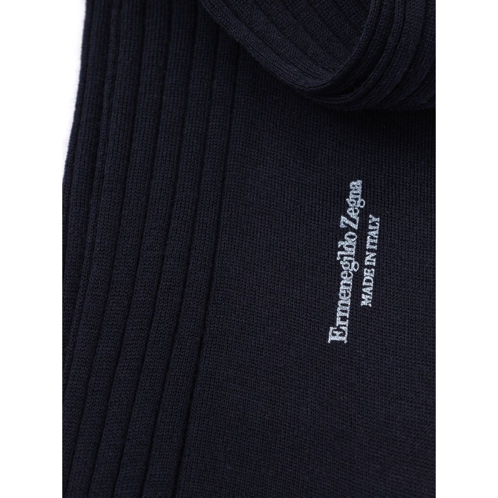 Navy Blue Wool Socks 3-Pack by Ermenegildo Zegna