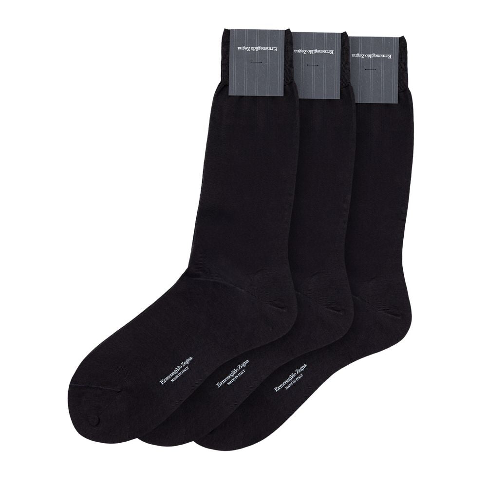 Graue Baumwollsocken 3er-Pack von Ermenegildo Zegna