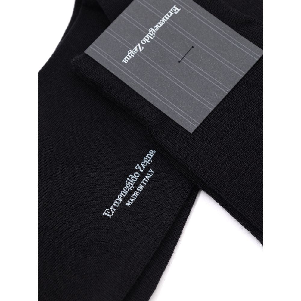 Schwarze Wollsocken 3er-Pack von Ermenegildo Zegna