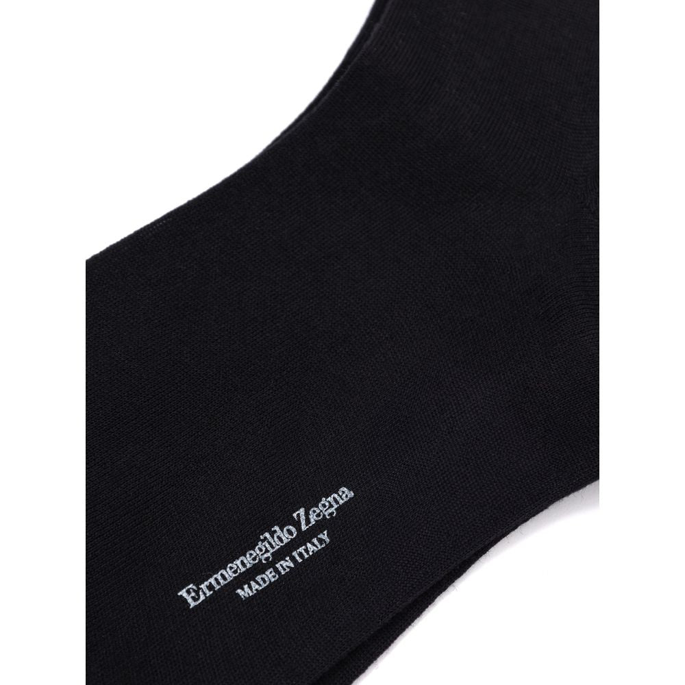 Black Wool Socks 3-Pack by Ermenegildo Zegna