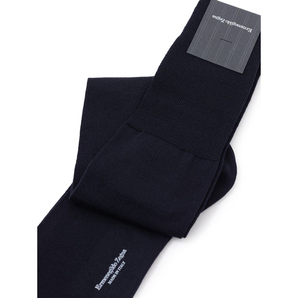 Navy Wool Socks 2-Pack by Ermenegildo Zegna