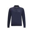 Wool Polo SweaterPrada’s Polo Sweater combines sporty elegance with iconic details. Featuring a classic collar and three-button front closure, it has ribbed cuffs and hem for a flawless finish. The contrasting embroidered logo on the front signs the garme