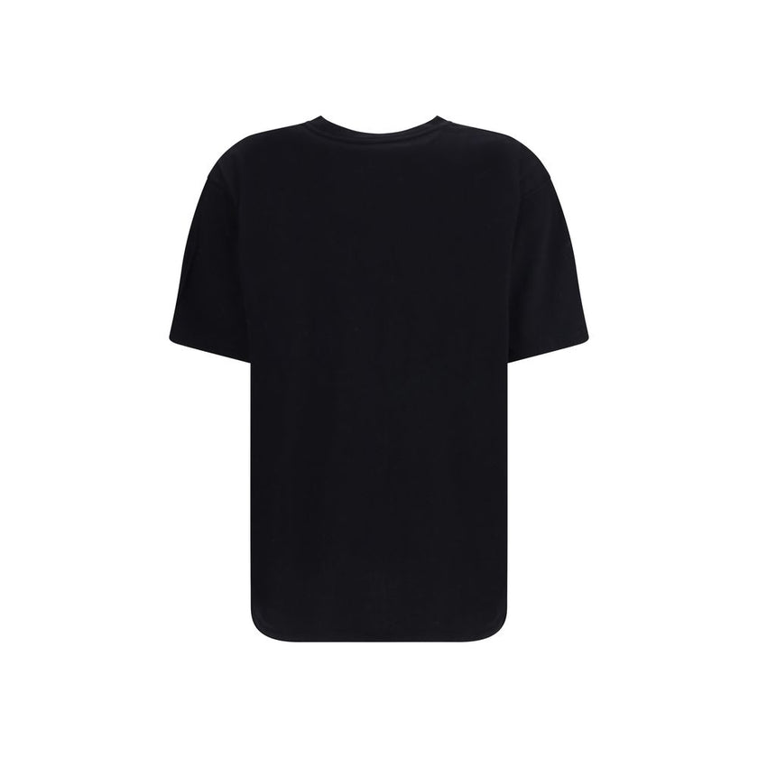 Black Cotton T-ShirtThe Balmain T-shirt is a bold piece that combines comfort with contemporary style. Crafted from soft cotton, it features an oversized fit, a round neckline, and short sleeves. The leopard print, enhanced by the brand’s iconic lettering