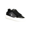 Black Leather Men SneakerEmbark on a sartorial journey with the audacious spirit of Calvin Klein. These sneakers aren’t just footwear; they are a statement of contrast and sophistication. Designed to captivate with their bold black base and striking white