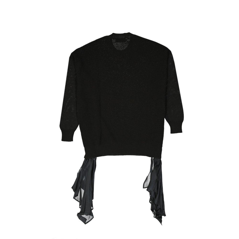 Black Cotton SweatshirtDescription: – Composition: 100% Cotton – Long sleeves – Ribbed trims – Machine wash – Crew neck – Both side drawstring detail – Made in Italy – Gender: WOMEN –Black Cotton Sweatshirt${tagsDsquared²Aulae Black Cotton Sweatshirt Dsqu
