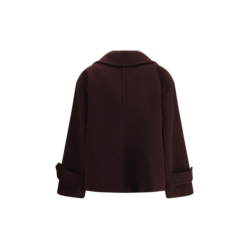 Bordeaux Fleece Wool Coat