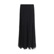 Black Silk Long SkirtThe Silk Long Skirt by Chloé embodies femininity with lightness and refinement. The fluid fit flows naturally with movement, while the back zip closure preserves the clean silhouette. An essential and sophisticated piece, perfect for