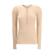 Multicolor Merino Wool SweatshirtThe Merino Wool Henley Sweater by Chloé brings everyday elegance to life with refined details. Rib-knit construction frames the V-neckline with fabric-covered buttons, complemented by long sleeves and a straight hem that e