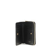 Black Calf Leather Bos Taurus WalletCassandre matelassé Wallet by Saint Laurent is a compact and sophisticated model, featuring the iconic intertwined YSL initials in gold-tone metal at the center and quilted stitching that enhances its elegance. The inte