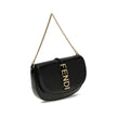Black Calf Leather Bos Taurus WalletThe Fendigraphy Shoulder Bag by Fendi is crafted from smooth leather and embellished with the Maison’s distinctive metal logo on the front. Featuring a metal chain shoulder strap, it has a hidden snap closure under the