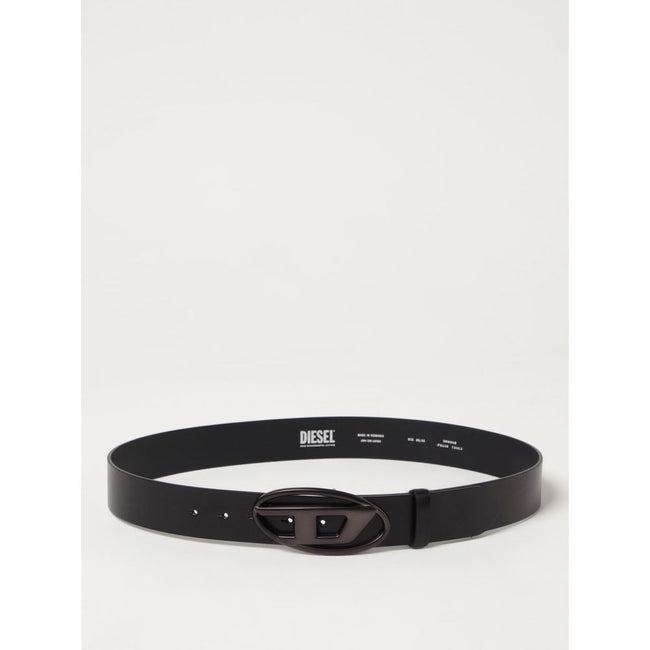Black Leather Regular BeltLeather belt Metallic oval buckle Accessory Material: Leather Size on Tag: 85Black Leather Regular Belt${tagsDieselAulae Black Leather Belt DieselAulae Black Leather Belt Leather belt Metallic oval buckle Accessory Material: Leat