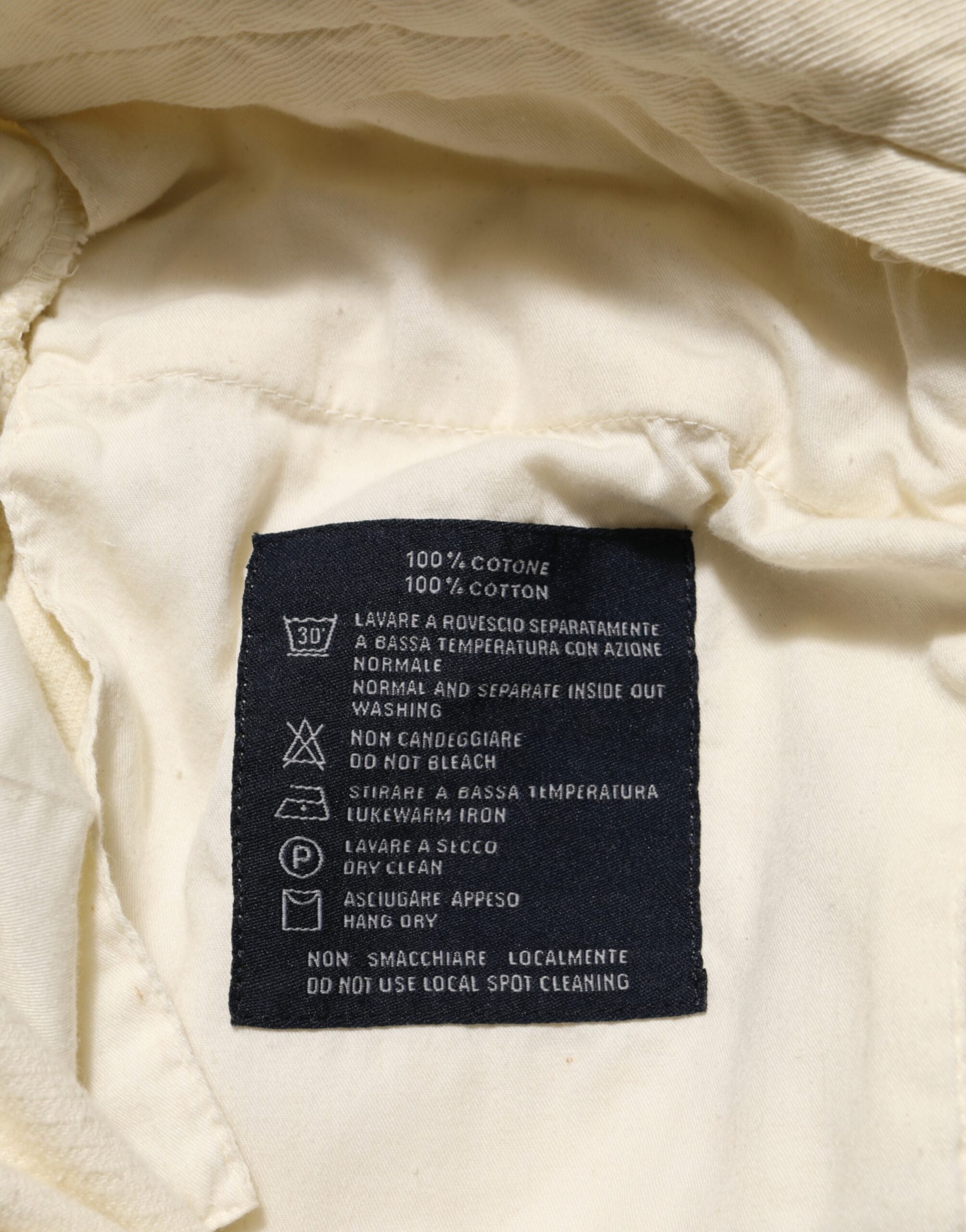 Pantalon droit en velours côtelé beige pour homme